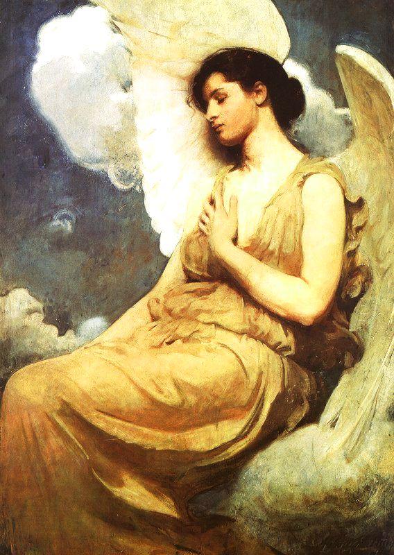 Abbot H Thayer Winged Figure France oil painting art